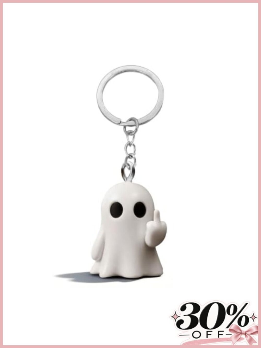 Funny Ghost Keychain Halloween Bag Charm Purse Charm for Handbags Cute Keychain